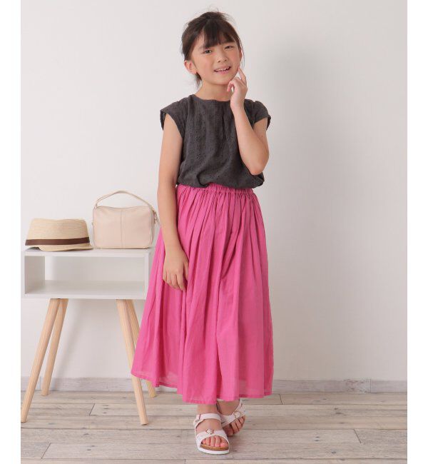 ikka kids「【セットアップ対応】コットンレースブラウス（120~160cm）」|シャツ・ブラウス|
