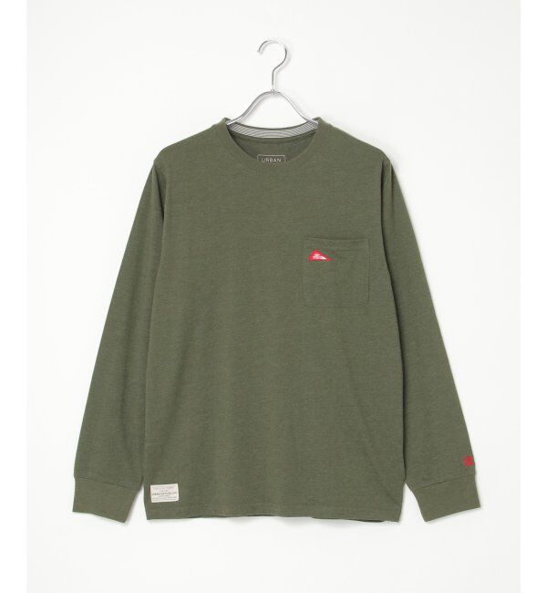 ikka「URBAN NATURE LIFE アーバンネイチャーライフ ワンポイントロンT」|Tシャツ・カットソー|
