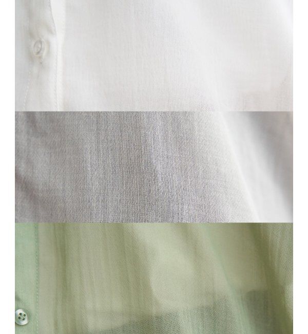 ikka「【雑誌InRed6月号掲載】コットンライクシアードルマンブラウス」|シャツ・ブラウス|