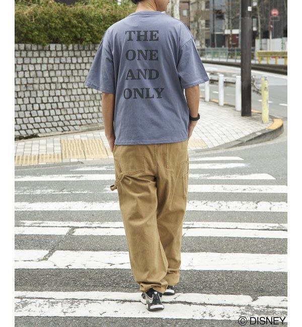 VENCE share style「Mickey Mouse ミッキーマウス USED風フェイスプリントTシャツ」|Tシャツ・カットソー|
