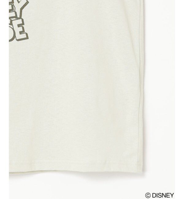 VENCE share style「Mickey Mouse ミッキーマウス USED風フェイスプリントTシャツ」|Tシャツ・カットソー|