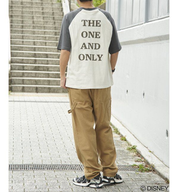 VENCE share style「Mickey Mouse ミッキーマウス USED風フェイスプリントTシャツ」|Tシャツ・カットソー|