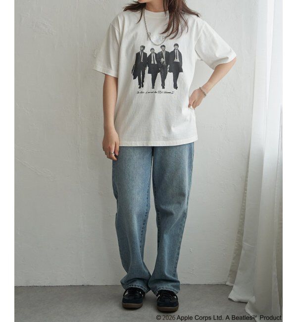VENCE share style「THE BEATLES ザ ビートルズ レコードプリントTシャツ」|Tシャツ・カットソー|