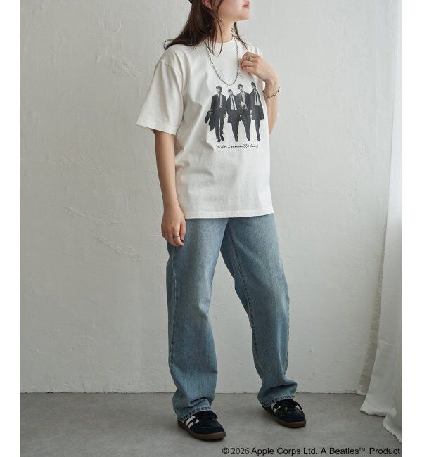 VENCE share style「THE BEATLES ザ ビートルズ レコードプリントTシャツ」|Tシャツ・カットソー|