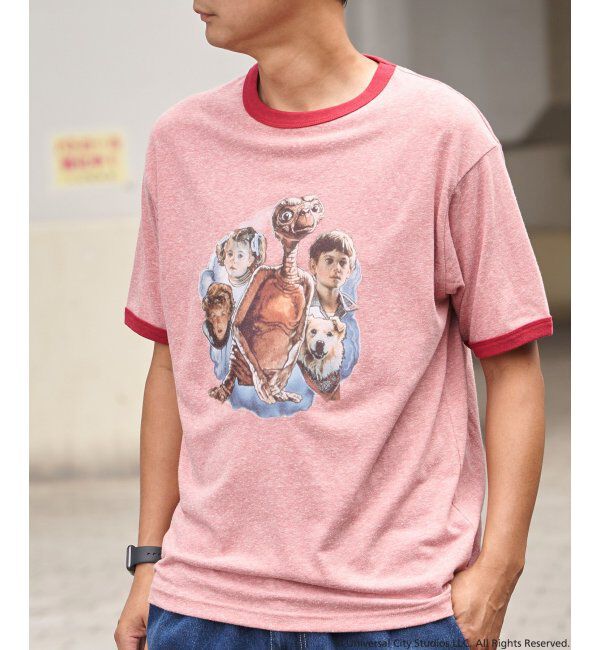 VENCE share style「『 E.T. 』デザイン リンガーTシャツ」|Tシャツ・カットソー|