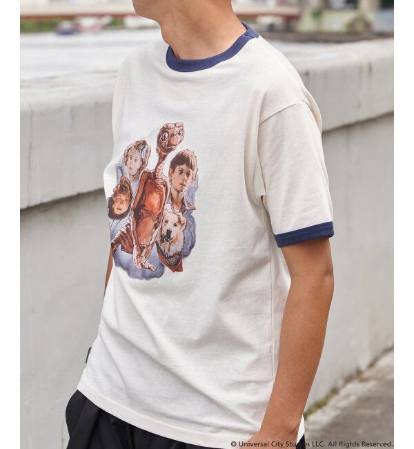VENCE share style「『 E.T. 』デザイン リンガーTシャツ」|Tシャツ・カットソー|