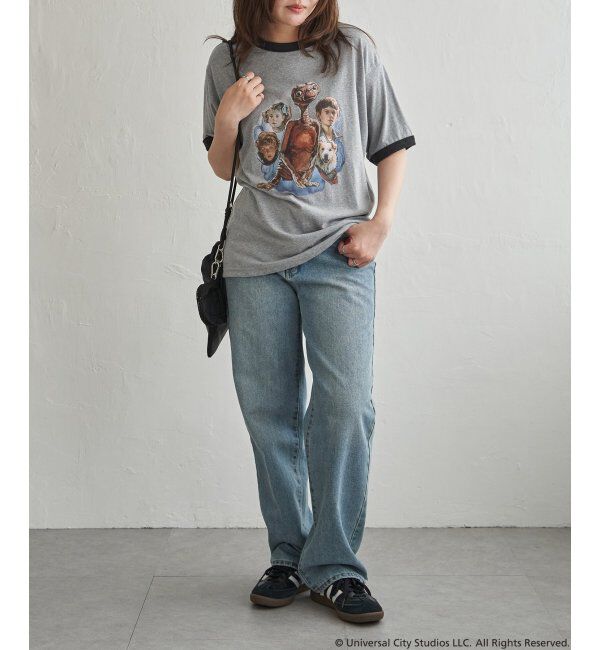 VENCE share style「『 E.T. 』デザイン リンガーTシャツ」|Tシャツ・カットソー|