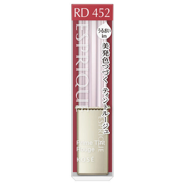 エスプリーク「エスプリーク プライムティント ルージュ 【RD452】 レッド系 本体/なめらか/無香料 (2.2g)」|リップメイク|