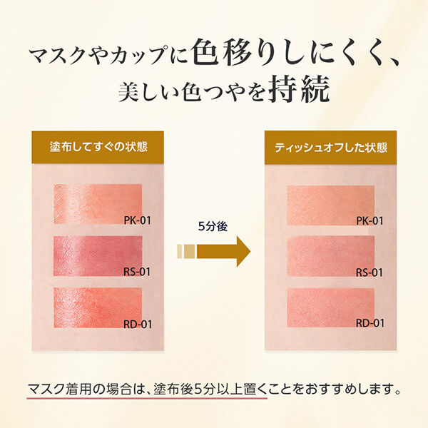  「綾花 ラッピング カラー リップスティック RD-01（レッド系） 本体/無香料」|リップメイク|