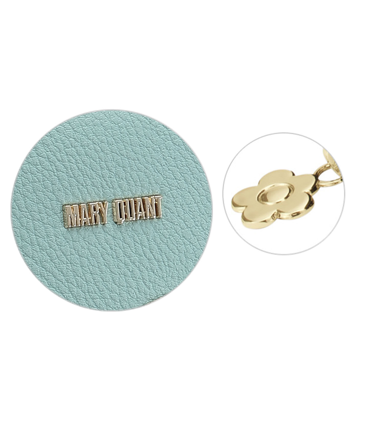 MARY QUANT「シュリンクデイジーパッチ ラウンドポーチL」|ポーチ|
