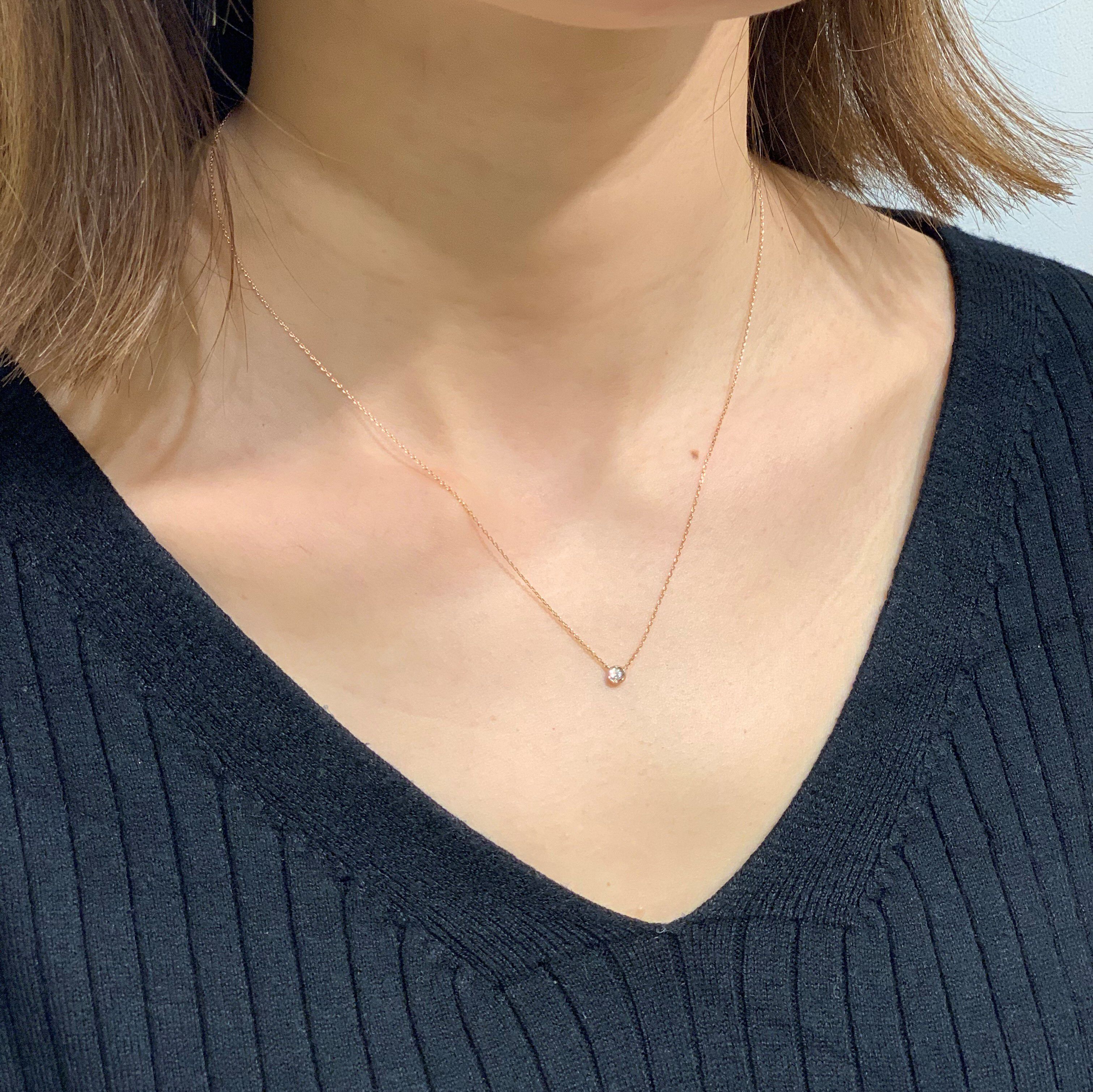 STAR JEWELRY「MOON SETTING（S）」|ネックレス|