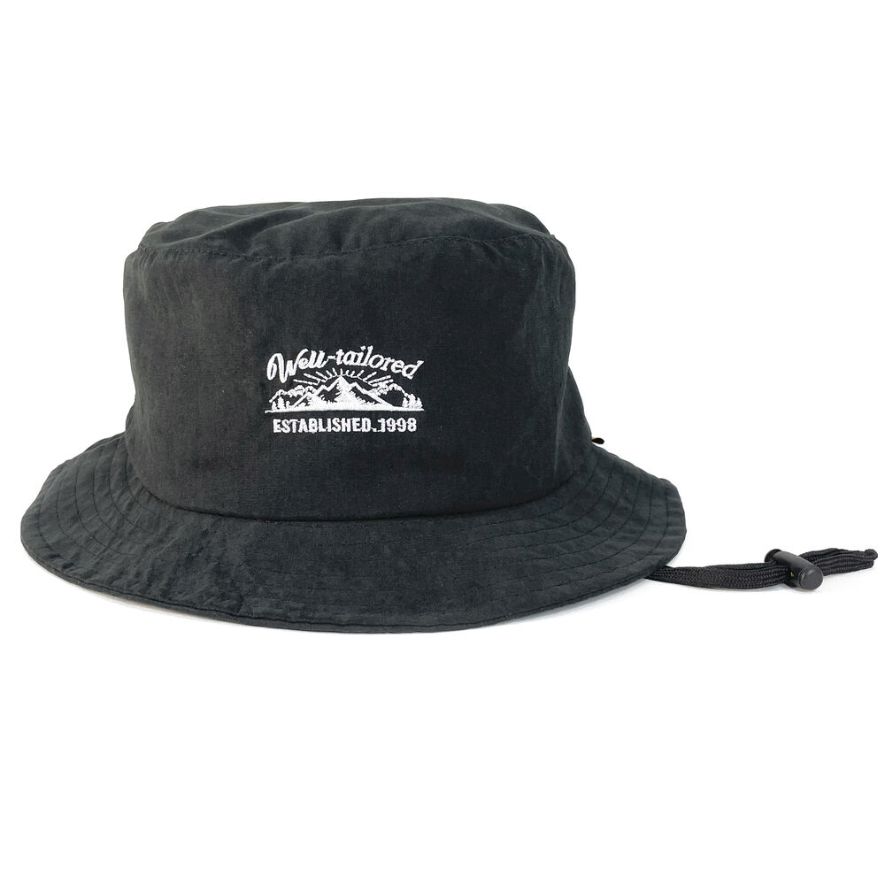 BACKYARD FAMILY「帽子 バケットハット 通販 バケット ハット ぼうし サファリハット BUCKET HAT 撥水」|ハット|ブラック1