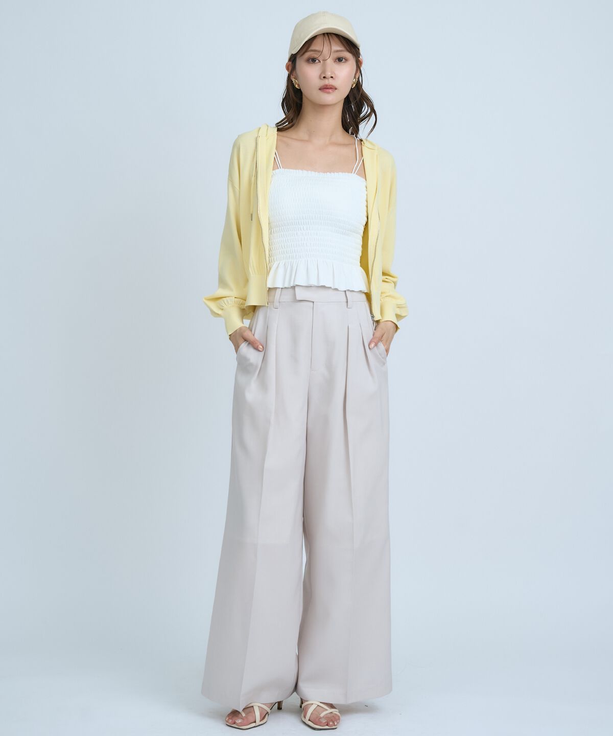 アンドクチュール「シアーワイドパンツ」|その他|