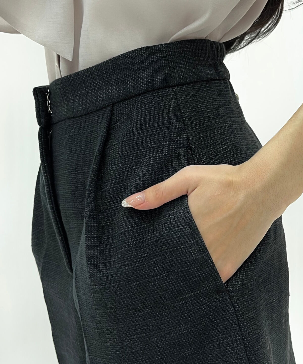 WILLSELECTION「タックツイードショートパンツ」|キュロット|