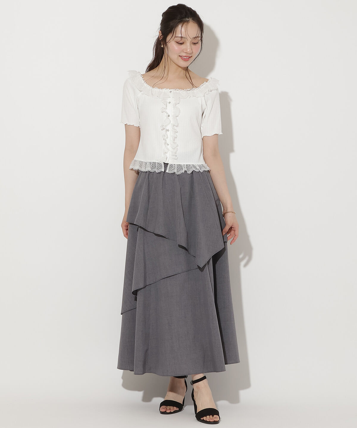 WILLSELECTION「レースフリルカットトップス」|Tシャツ・カットソー|