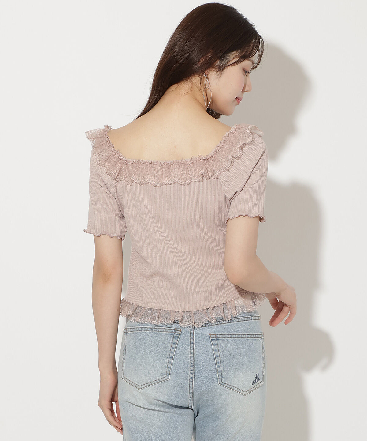 WILLSELECTION「レースフリルカットトップス」|Tシャツ・カットソー|