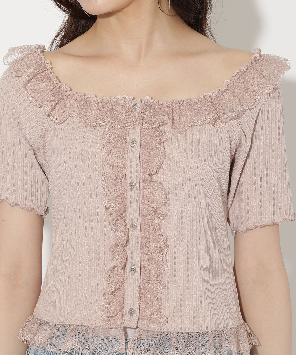 WILLSELECTION「レースフリルカットトップス」|Tシャツ・カットソー|