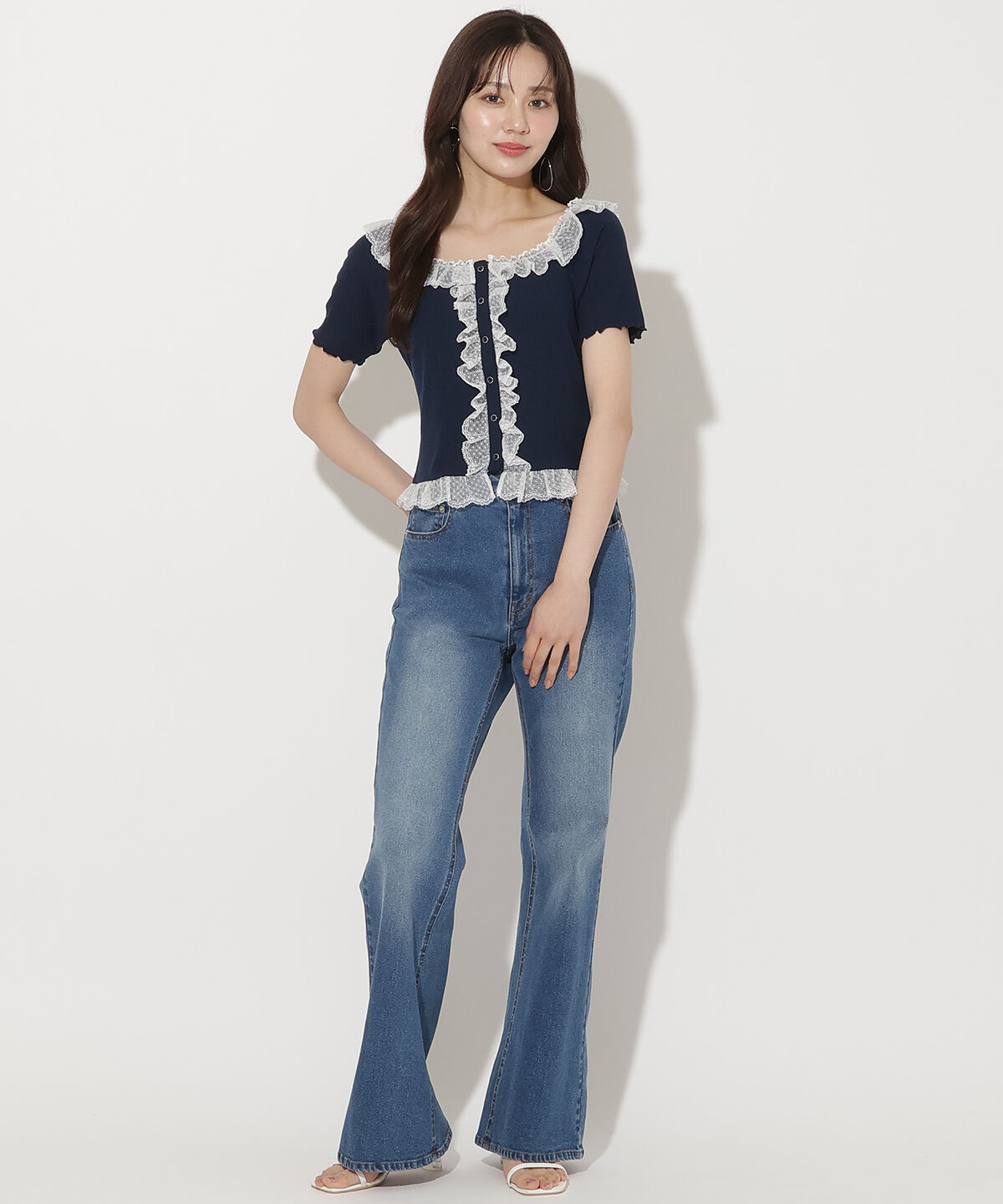 WILLSELECTION「レースフリルカットトップス」|Tシャツ・カットソー|