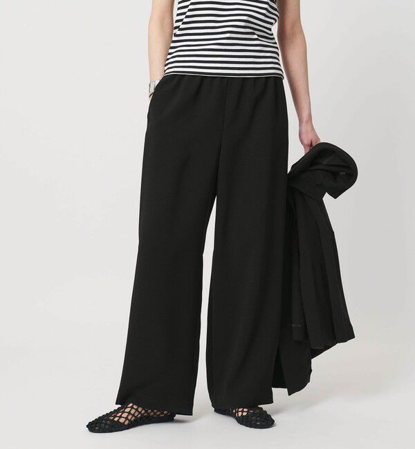 UNITED ARROWS「COMFY ストレート イージーパンツ ‐防汚 UVカット ウォッシャブル‐」|スラックス|