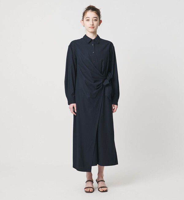 UNITED ARROWS「ドレープ ギャザー ワンピース ‐ウォッシャブル‐」|ワンピース|