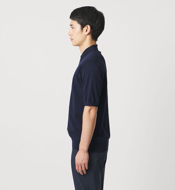 UNITED ARROWS「ショートスリーブ ニットポロシャツ UA COZY ウォッシャブル 抗菌防臭」|ポロシャツ|