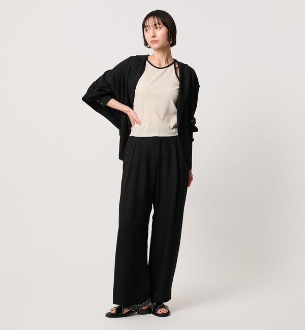 UNITED ARROWS「タック イージーパンツ ‐ウォッシャブル‐」|チノ|