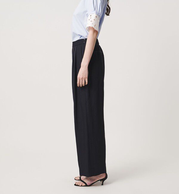 UNITED ARROWS「タック イージーパンツ ‐ウォッシャブル‐」|チノ|
