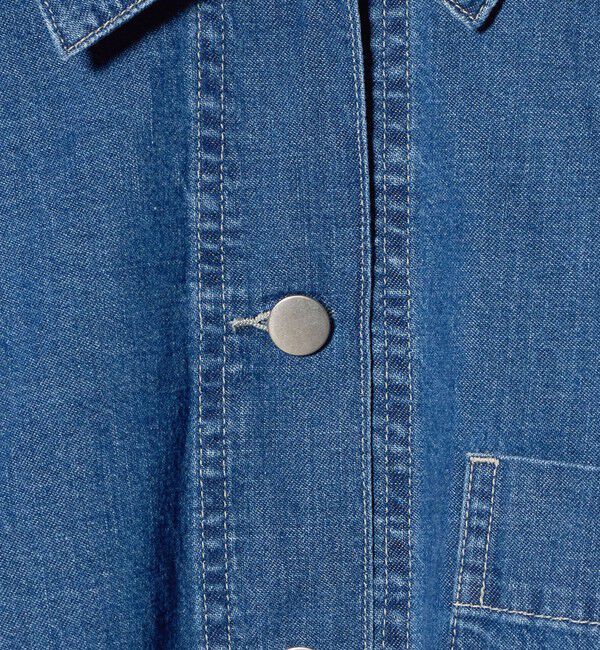 UNITED ARROWS「ステッチ フレア デニムジャケット」|デニムジャケット|