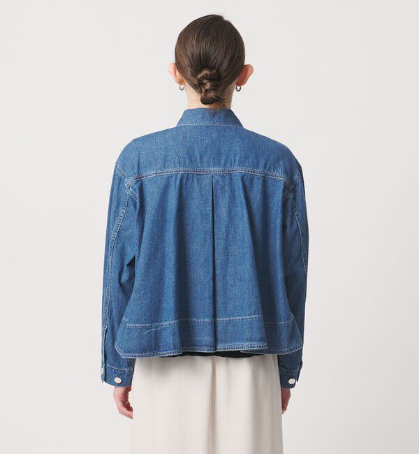 UNITED ARROWS「ステッチ フレア デニムジャケット」|デニムジャケット|