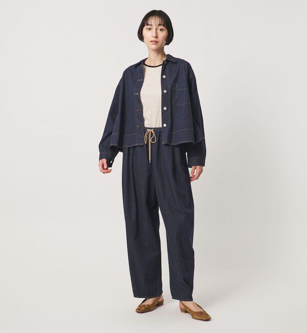 UNITED ARROWS「ステッチ フレア デニムジャケット」|デニムジャケット|