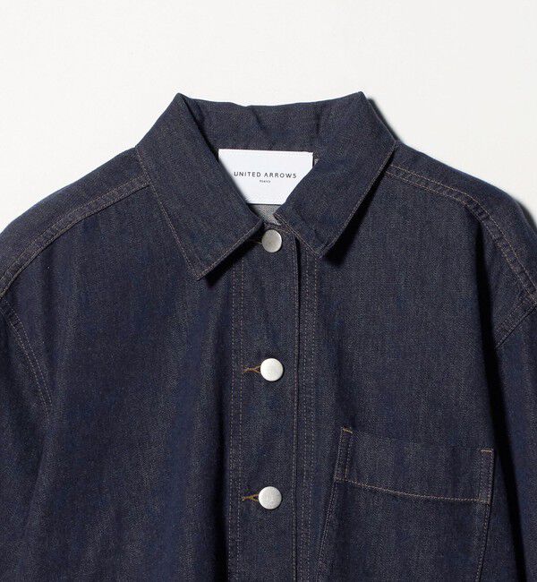 UNITED ARROWS「ステッチ フレア デニムジャケット」|デニムジャケット|