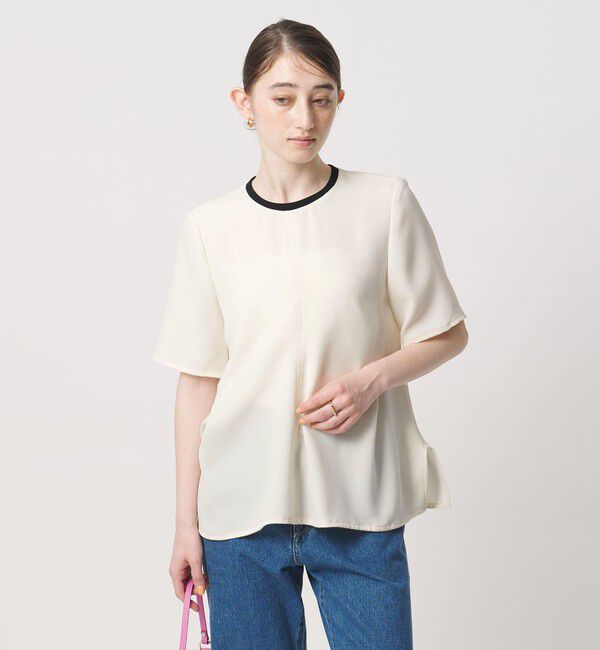 UNITED ARROWS「COMFY イレギュラー ヘム ブラウス ‐防汚 UVカット ウォッシャブル‐」|シャツ・ブラウス|