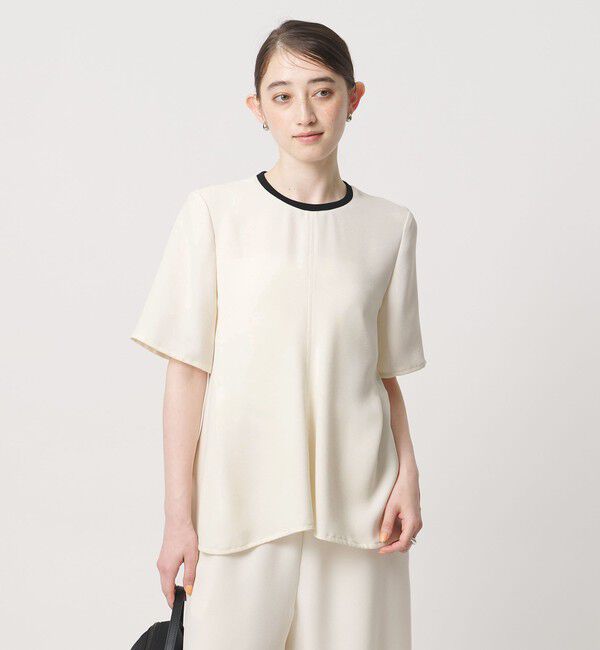 UNITED ARROWS「COMFY イレギュラー ヘム ブラウス ‐防汚 UVカット ウォッシャブル‐」|シャツ・ブラウス|