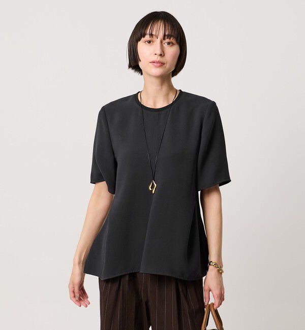 UNITED ARROWS「COMFY イレギュラー ヘム ブラウス ‐防汚 UVカット ウォッシャブル‐」|シャツ・ブラウス|