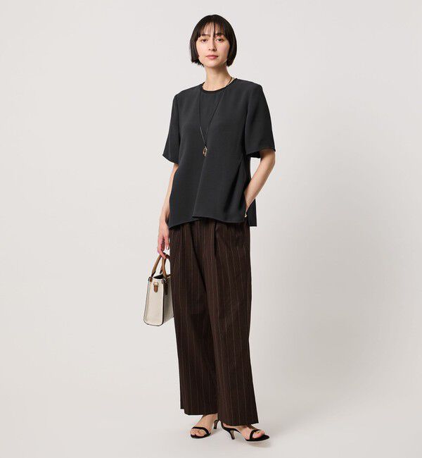 UNITED ARROWS「COMFY イレギュラー ヘム ブラウス ‐防汚 UVカット ウォッシャブル‐」|シャツ・ブラウス|