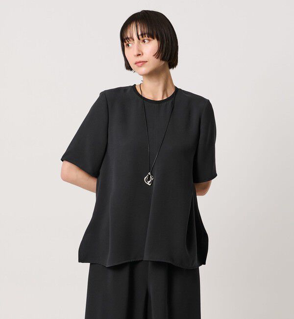 UNITED ARROWS「COMFY イレギュラー ヘム ブラウス ‐防汚 UVカット ウォッシャブル‐」|シャツ・ブラウス|