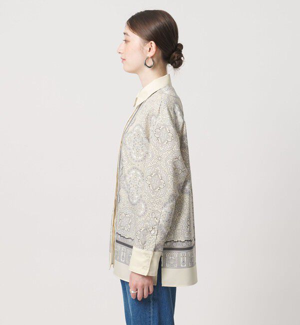 UNITED ARROWS「スカーフ プリント シャツ ‐ウォッシャブル‐」|シャツ・ブラウス|