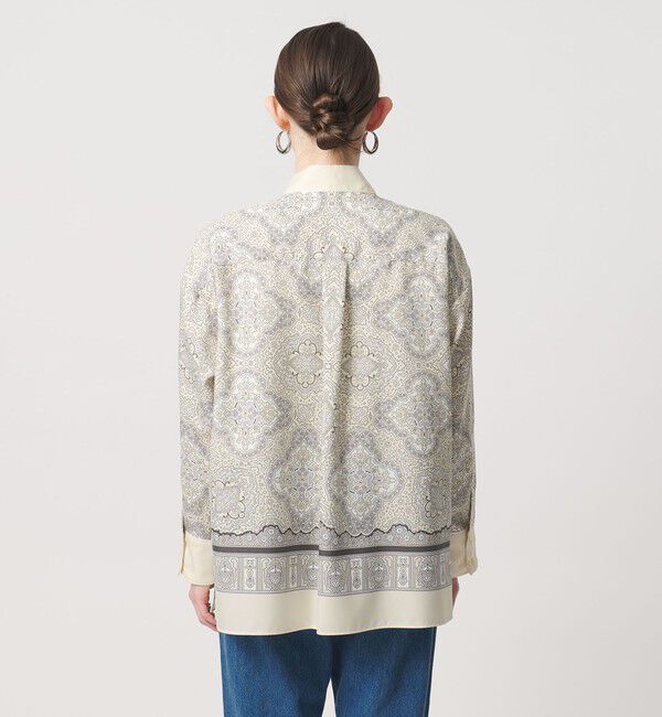 UNITED ARROWS「スカーフ プリント シャツ ‐ウォッシャブル‐」|シャツ・ブラウス|
