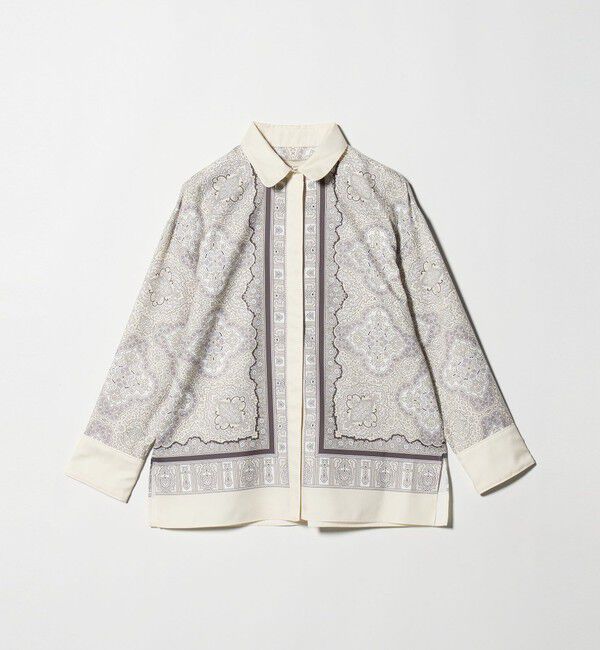 UNITED ARROWS「スカーフ プリント シャツ ‐ウォッシャブル‐」|シャツ・ブラウス|