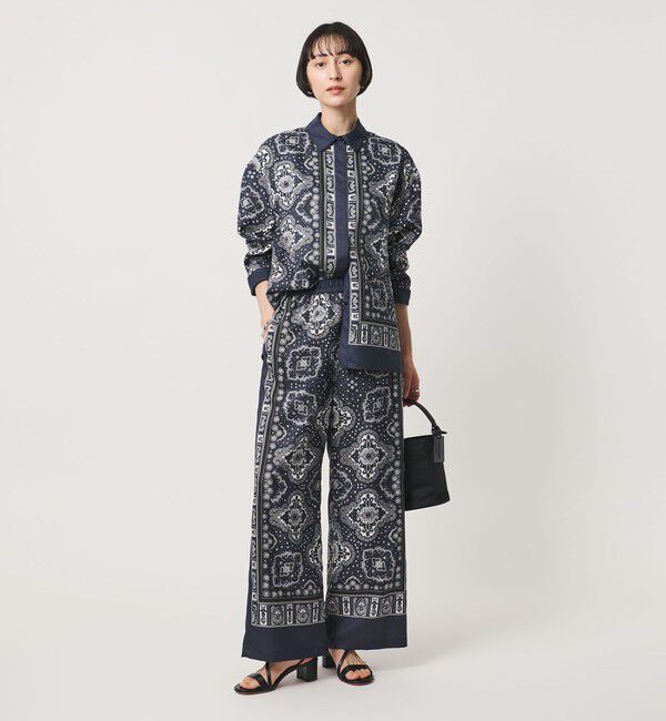 UNITED ARROWS「スカーフ プリント シャツ ‐ウォッシャブル‐」|シャツ・ブラウス|