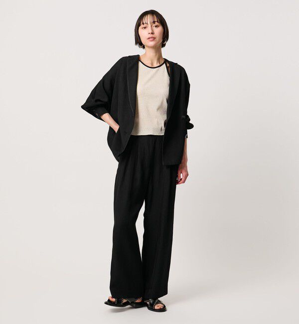 UNITED ARROWS「パイピング ドルマン ブラウス ジャケット ‐ウォッシャブル‐」|テーラードジャケット|