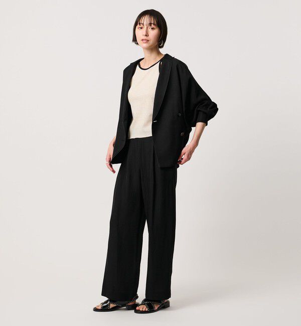 UNITED ARROWS「パイピング ドルマン ブラウス ジャケット ‐ウォッシャブル‐」|テーラードジャケット|
