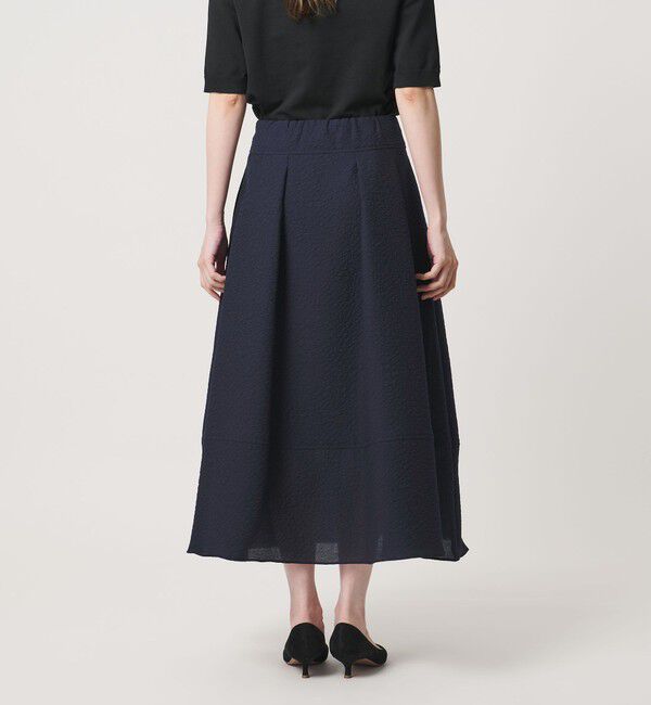 UNITED ARROWS「オーガンジー ジャガード フレアスカート ‐ウォッシャブル‐」|フレア|