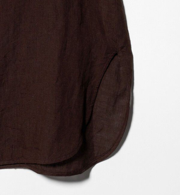 UNITED ARROWS「エンブロイダリー バンドカラー シャツ」|シャツ・ブラウス|