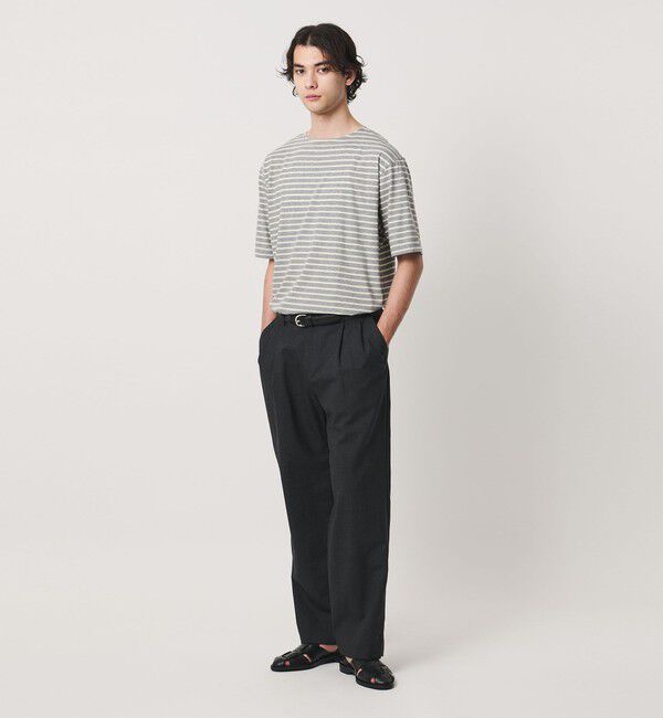 UNITED ARROWS「【別注】＜Armor-Lux＞ セミボートネック ボーダー Tシャツ」|Tシャツ・カットソー|