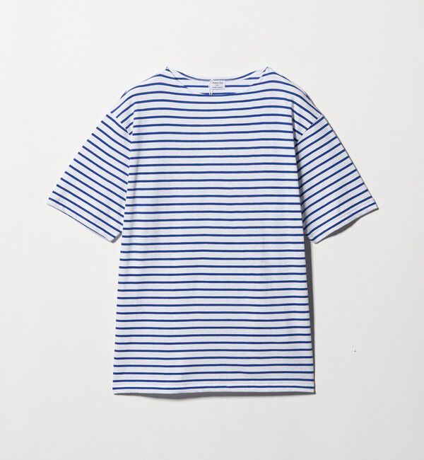 UNITED ARROWS「【別注】＜Armor-Lux＞ セミボートネック ボーダー Tシャツ」|Tシャツ・カットソー|