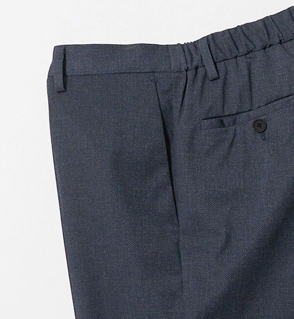UNITED ARROWS「トリコット ソリッド ノープリーツ パンツ UA COZY ウォッシャブル ストレッチ 通気性」|スラックス|