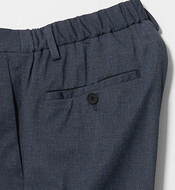 UNITED ARROWS「トリコット ソリッド ノープリーツ パンツ UA COZY ウォッシャブル ストレッチ 通気性」|スラックス|