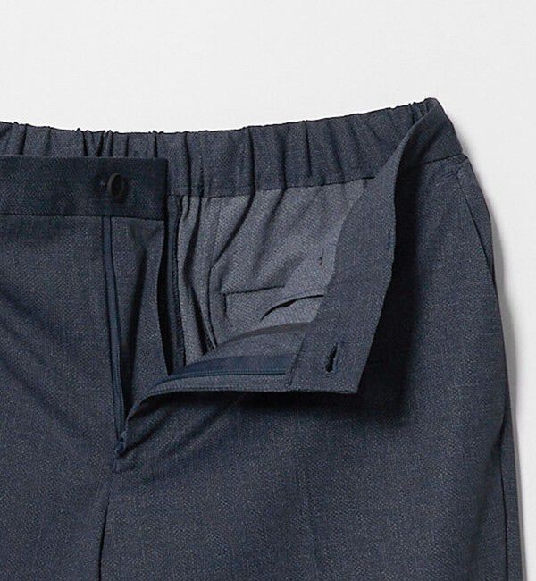 UNITED ARROWS「トリコット ソリッド ノープリーツ パンツ UA COZY ウォッシャブル ストレッチ 通気性」|スラックス|