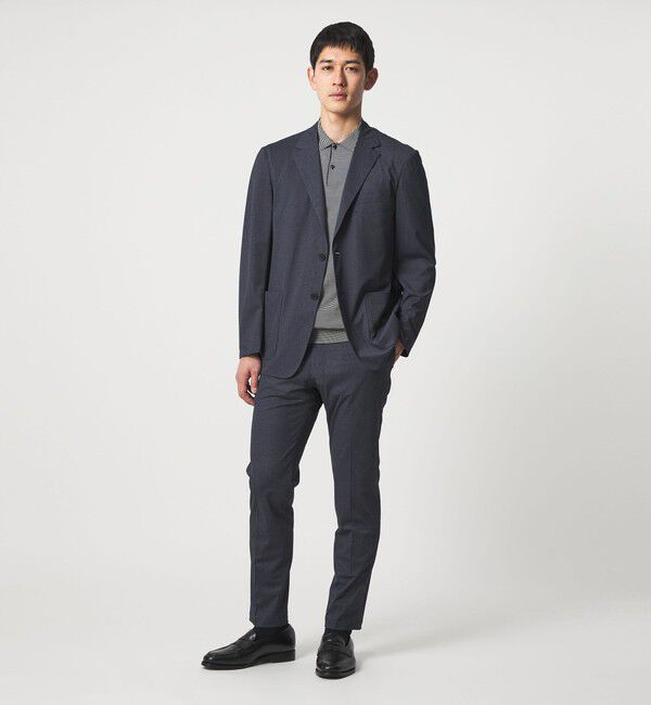 UNITED ARROWS「トリコット ソリッド シングル２ボタン テーラードジャケット UA COZY ウォッシャブル ストレッチ 通気性」|テーラードジャケット|
